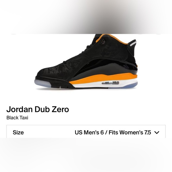Jordan Other - Dub Zero Black and Orange Sneakers